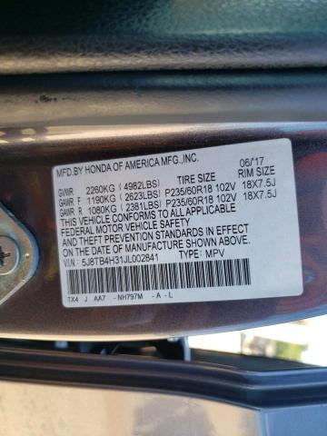 2018 ACURA RDX 5J8TB4H31JL002841