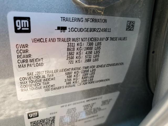 2024 CHEVROLET SILVERADO 1GCUDGE80RZ249811