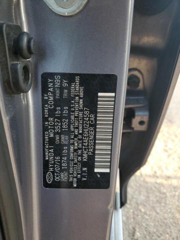 2017 HYUNDAI ACCENT SE KMHCT4AE6HU224587