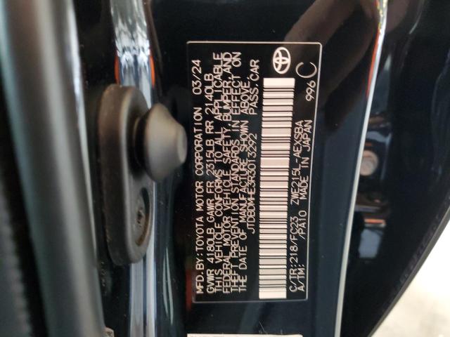 2024 TOYOTA COROLLA LE JTDBDMHE3R3013292