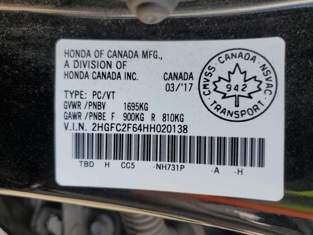 2017 HONDA CIVIC LX - 2HGFC2F64HH020138