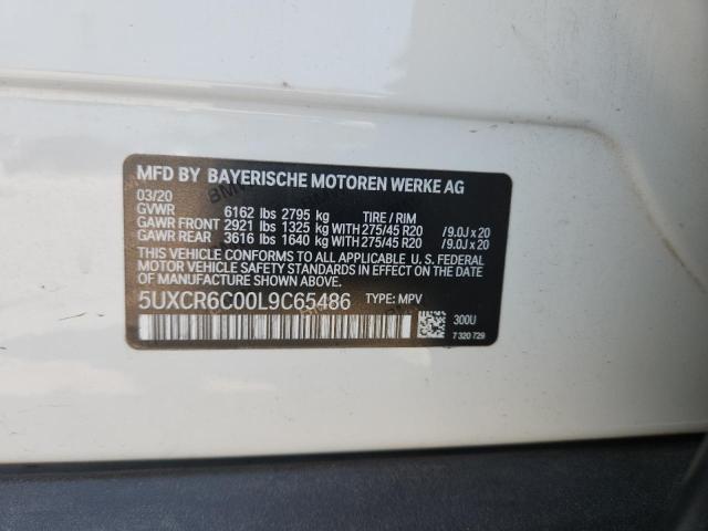2020 BMW X5 XDRIVE4 5UXCR6C00L9C65486