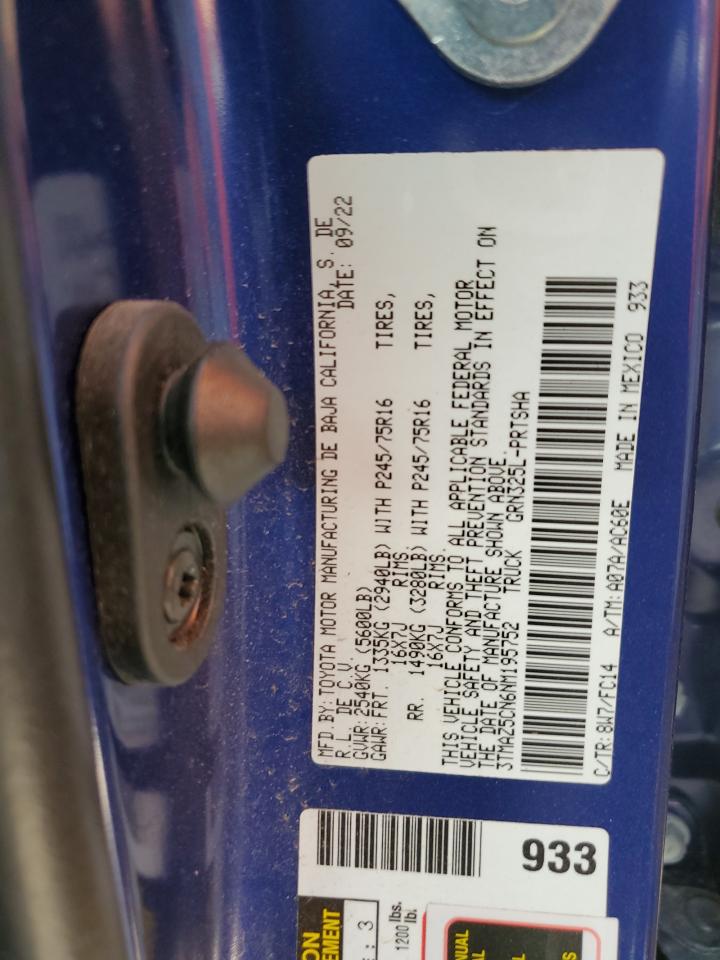 Lot #3304535455 2022 TOYOTA TACOMA DOUBLE CAB