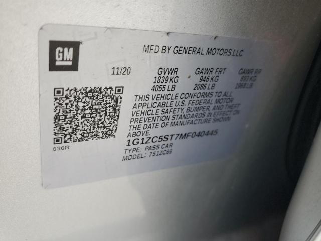 2021 CHEVROLET MALIBU LS #3302831892