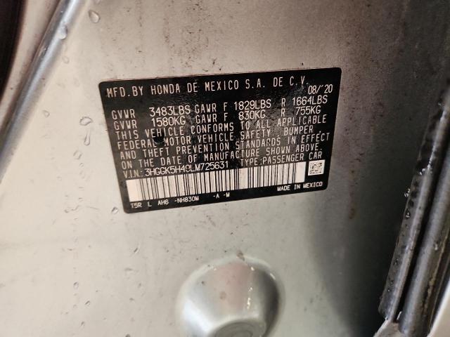 2020 HONDA FIT LX #3308511052