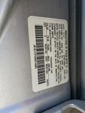 2017 NISSAN ROGUE SPOR JN1BJ1CPXHW014892
