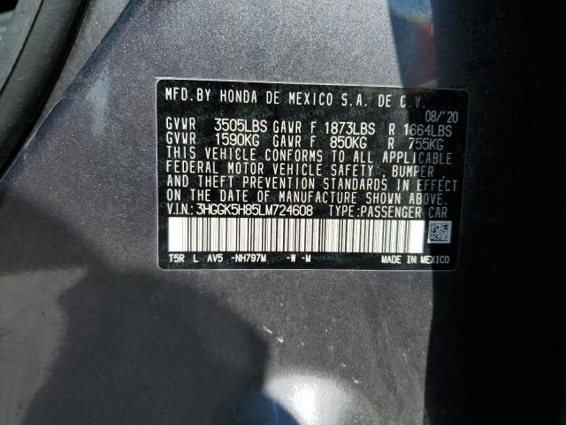 2020 HONDA FIT EX #3276429706