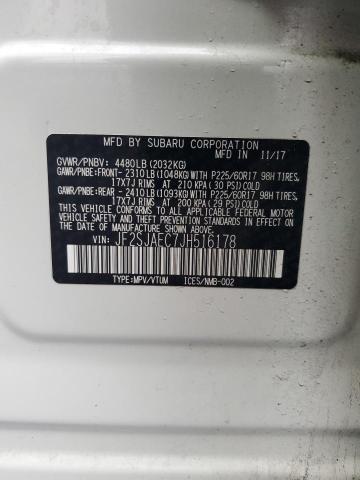 2018 SUBARU FORESTER 2 JF2SJAEC7JH516178