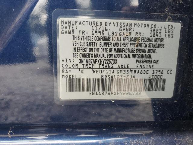 2017 NISSAN SENTRA S #3248464568