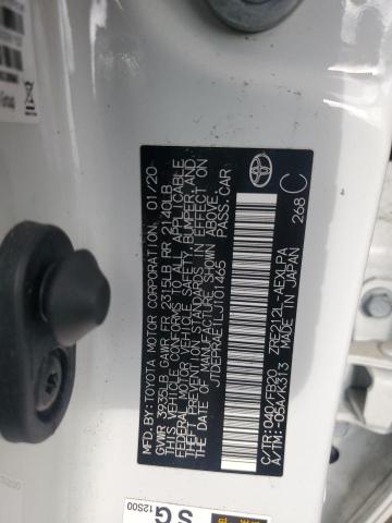 2020 TOYOTA COROLLA LE JTDEPRAE1LJ101465