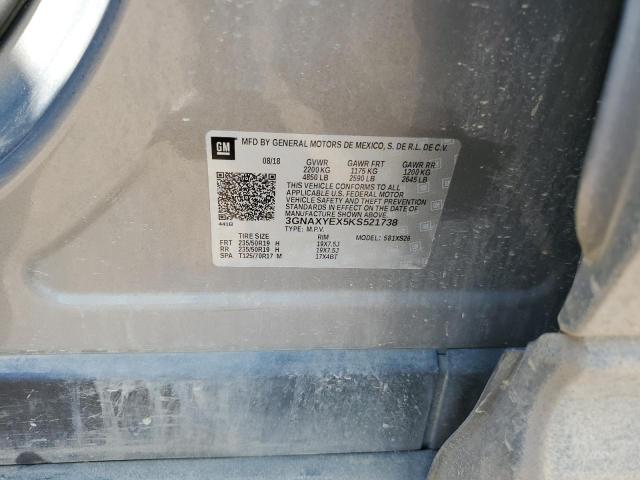 2019 CHEVROLET EQUINOX PREMIER 3GNAXYEX5KS521738