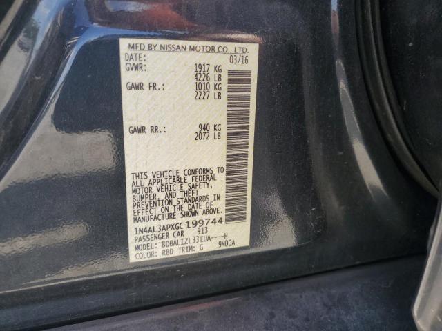 2016 NISSAN ALTIMA 2.5 - 1N4AL3APXGC199744