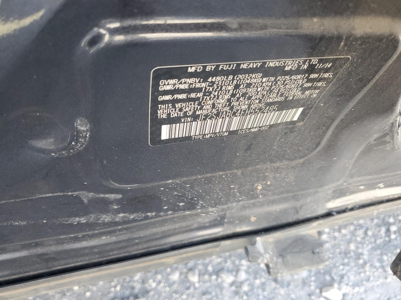 SUBARU FORESTER 2.5I