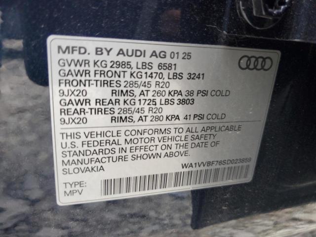 2025 AUDI Q7 PRESTIG WA1VVBF76SD023859