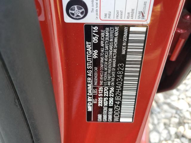 2017 MERCEDES-BENZ E 300 WDDZF4JB2HA034823