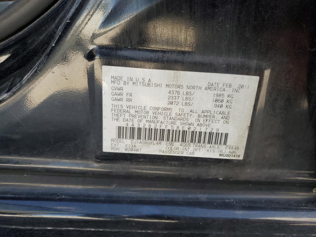 MITSUBISHI GALANT FE