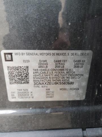 2019 CHEVROLET EQUINOX PR 3GNAXZEU8KS583680
