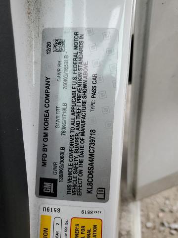 2021 CHEVROLET SPARK 1LT KL8CD6SA4MC739718