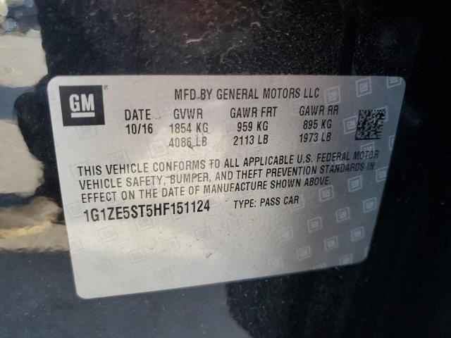 2017 CHEVROLET MALIBU LT 1G1ZE5ST5HF151124