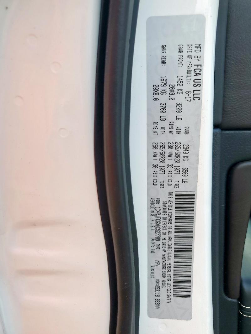 2017 JEEP GRAND CHER - 1C4RJFCGXHC927789