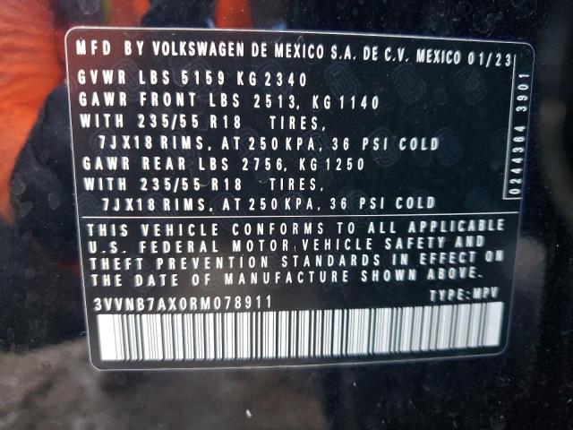 2024 VOLKSWAGEN TIGUAN SE 3VVNB7AX0RM078911