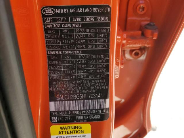 2017 LAND ROVER DISCOVERY - SALCR2BG5HH703141