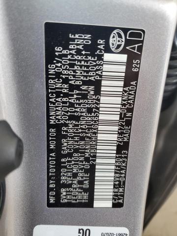 2016 TOYOTA COROLLA L 2T1BURHEXGC657275