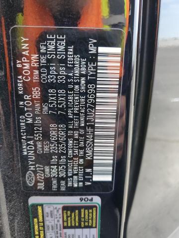 2018 HYUNDAI SANTA FE S KM8SN4HF1JU279698