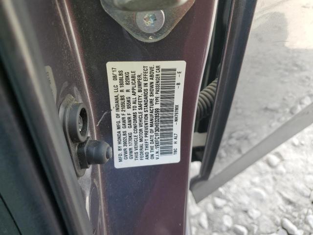 2017 HONDA CIVIC EX 19XFC1F30HE028599