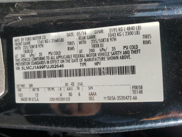 2015 LINCOLN MKC - 5LMCJ1A99FUJ02646