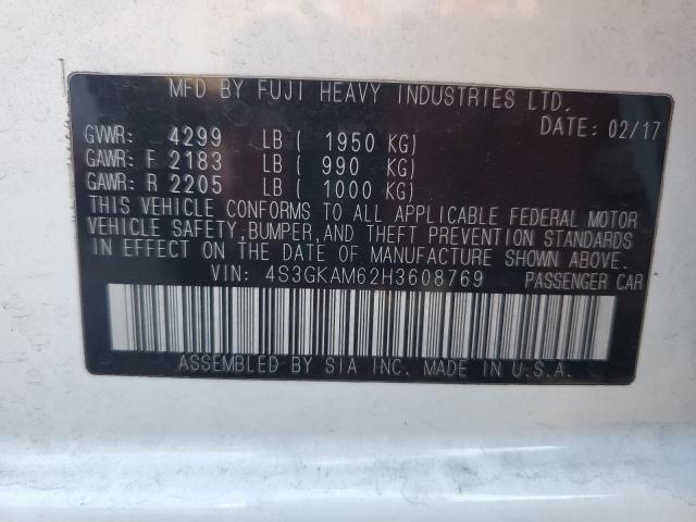 2017 SUBARU IMPREZA SP - 4S3GKAM62H3608769