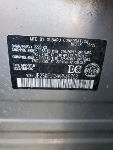 2021 SUBARU FORESTER T - JF2SKEJC9MH546703