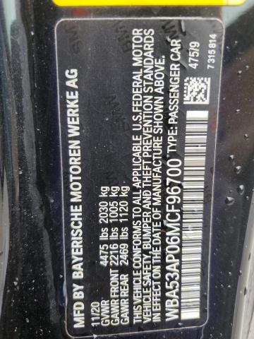 2021 BMW 430I - WBA53AP06MCF96700