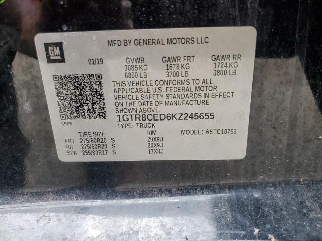 2019 GMC SIERRA C15 1GTR8CED6KZ245655