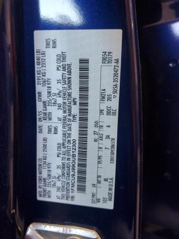 2016 FORD ESCAPE TIT 1FMCU9J99GUB12300