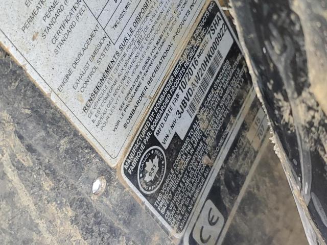 2017 CANA MAVERICK X3 X DS TURBO R - 3JBVDAW20HK000922