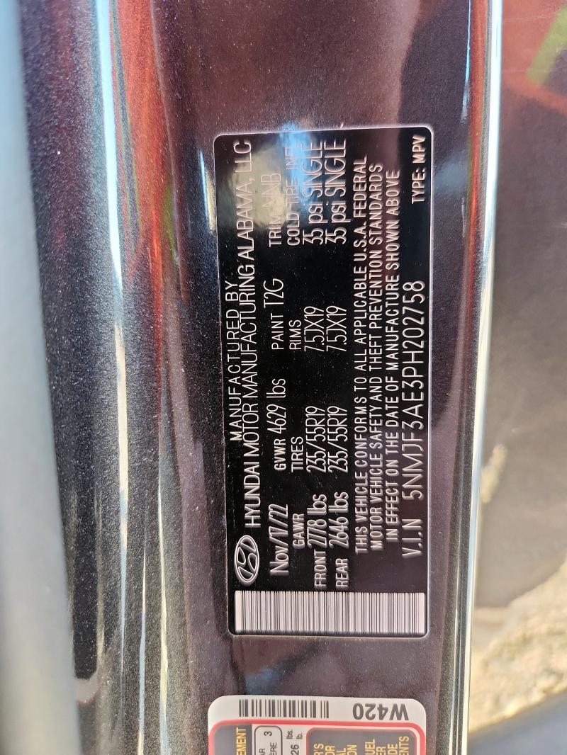 2023 HYUNDAI TUCSON SEL - 5NMJF3AE3PH202758