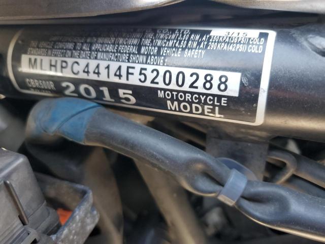 2015 HONDA CBR500 R MLHPC4414F5200288