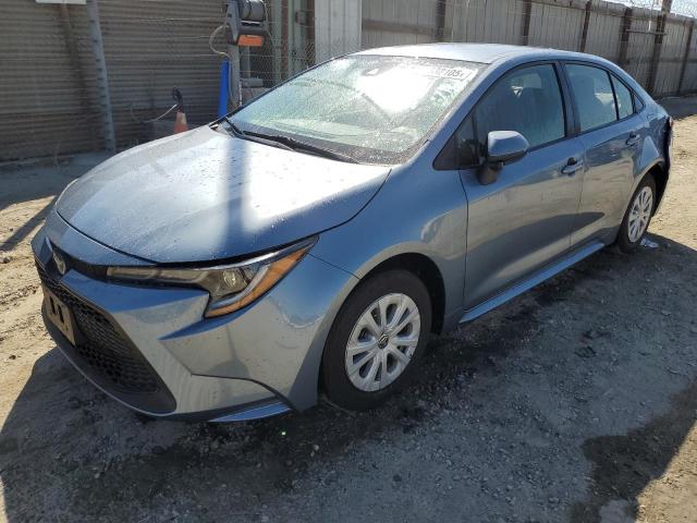 TOYOTA COROLLA LE 2021 blue  hybrid engine JTDEAMDE8MJ017984 photo #1