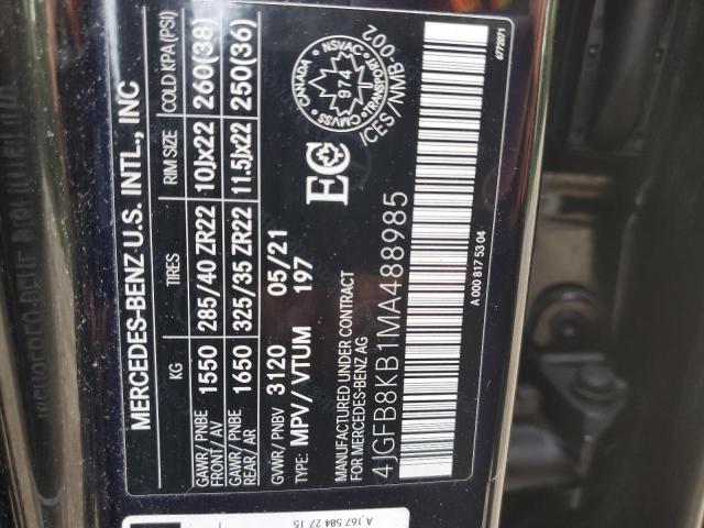 2021 MERCEDES-BENZ GLE 63 AMG 4JGFB8KB1MA488985