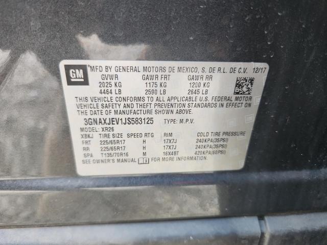2018 CHEVROLET EQUINOX LT - 3GNAXJEV1JS583125