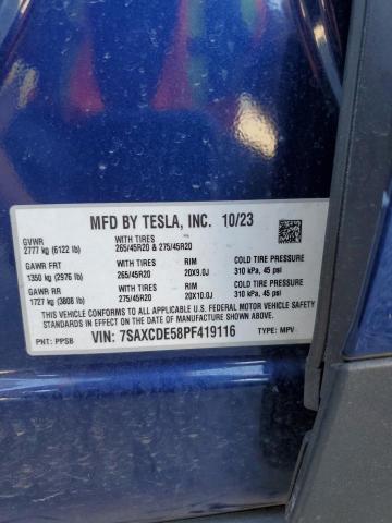 2023 TESLA MODEL X 7SAXCDE58PF419116