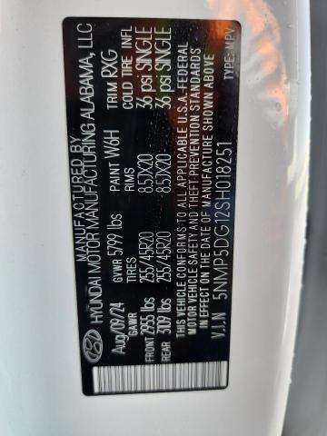 2025 HYUNDAI SANTA FE C 5NMP5DG12SH018251