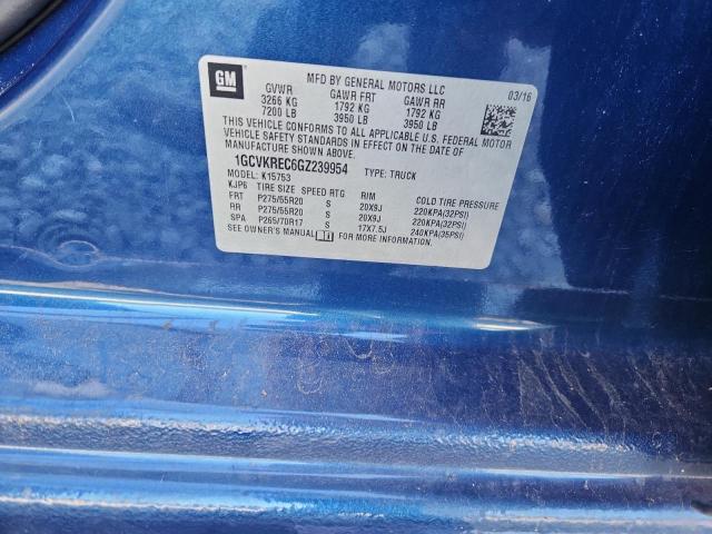 2016 CHEVROLET SILVERADO - 1GCVKREC6GZ239954