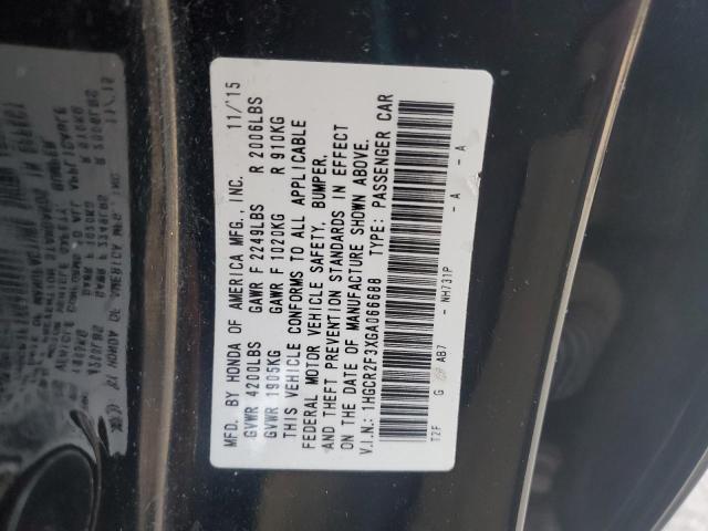 2016 HONDA ACCORD LX 1HGCR2F3XGA066688