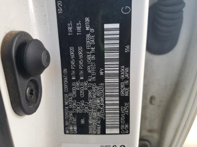 2021 TOYOTA 4RUNNER NI JTECU5JR4M5234318