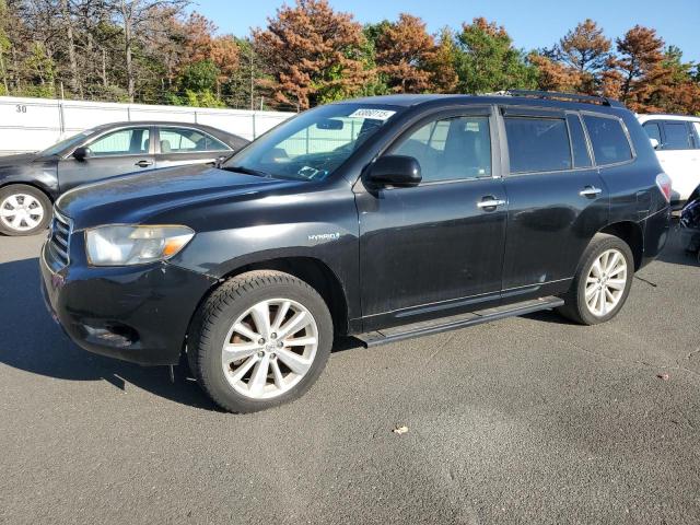 TOYOTA HIGHLANDER 2010 black  hybrid engine JTEBW3EH0A2041592 photo #1