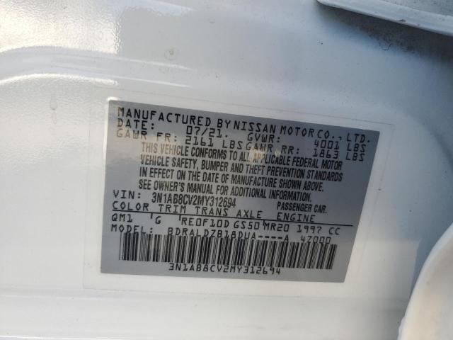 2021 NISSAN SENTRA SV 3N1AB8CV2MY312694