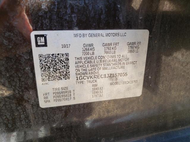 2018 CHEVROLET SILVERADO 1GCVKREC1JZ157055