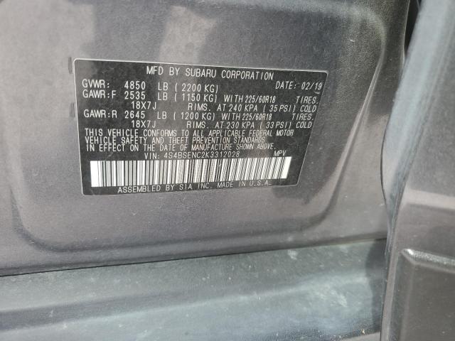 2019 SUBARU OUTBACK 3.6R LIMITED 4S4BSENC2K3312028